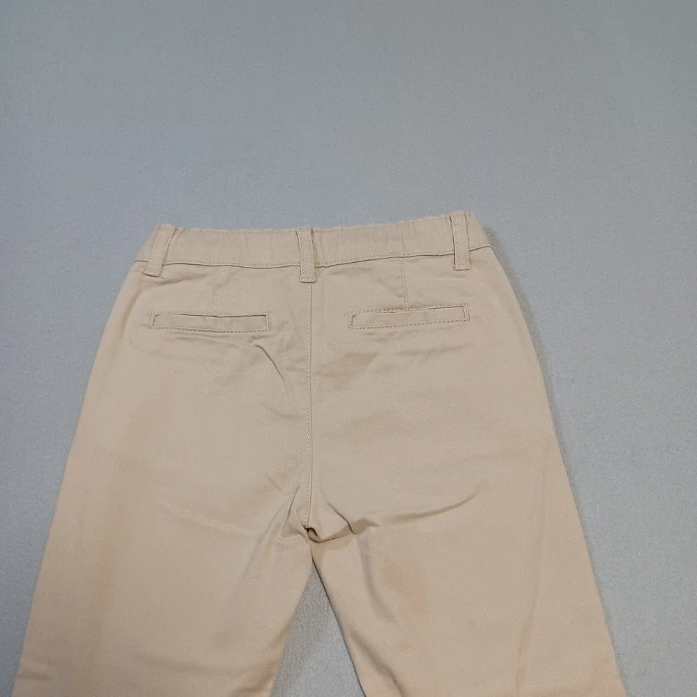 The Childrens‎ Place Boys Khaki Chino Pants Tan School Uniform Size 5T Stretch
